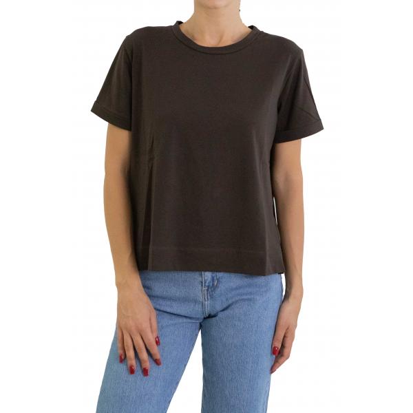 Maglia in cotone con scollo a scatoletta 